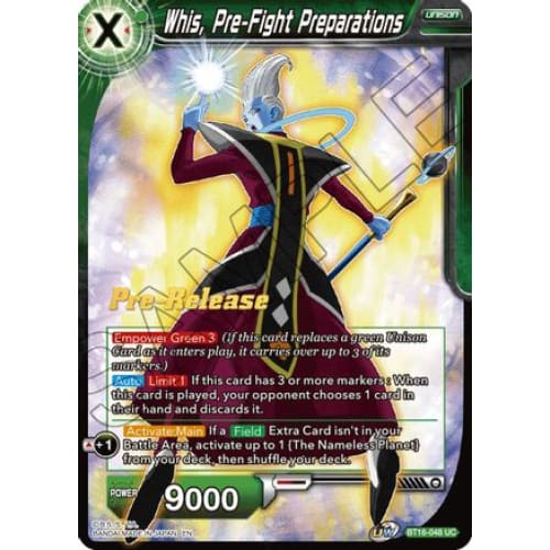 Whis Pre-Fight Preparations (Realm of the Gods Pre-Release