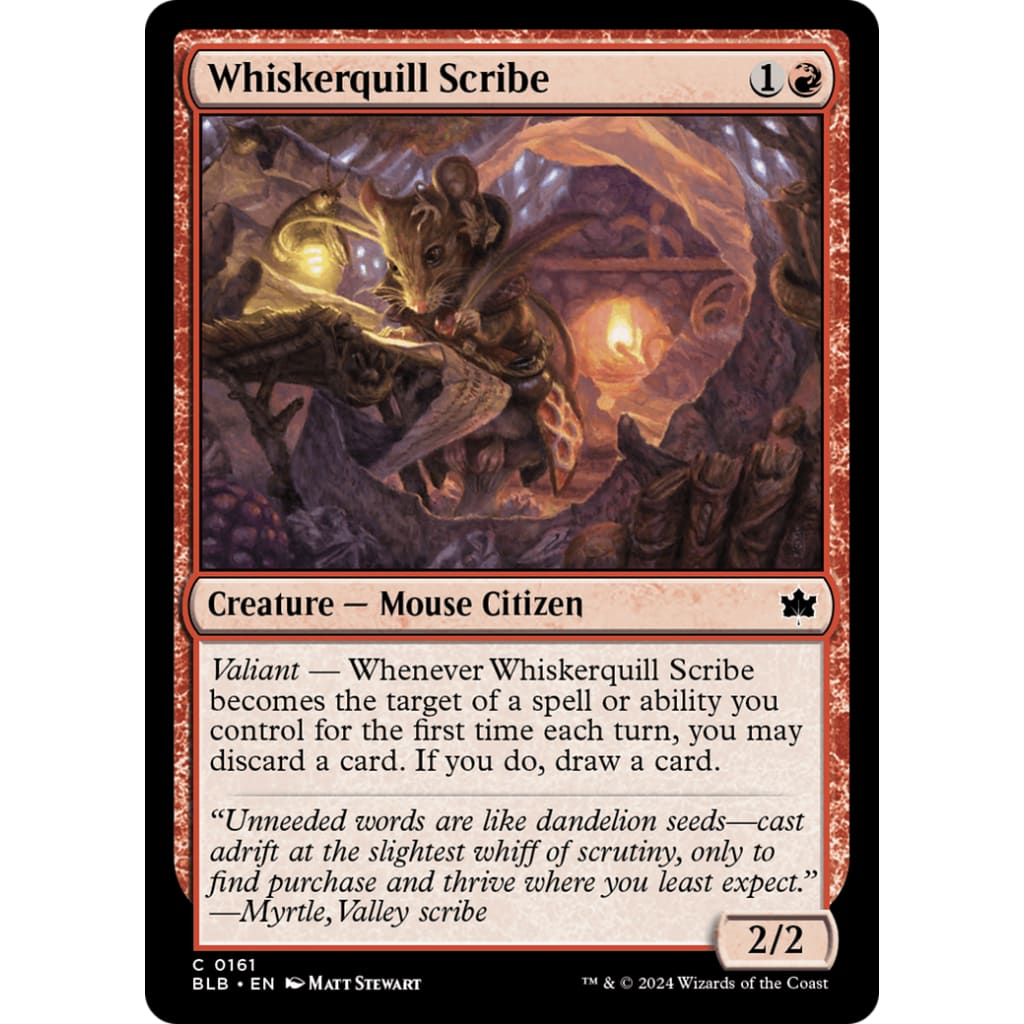 Whiskerquill Scribe (BLB-161) - Single