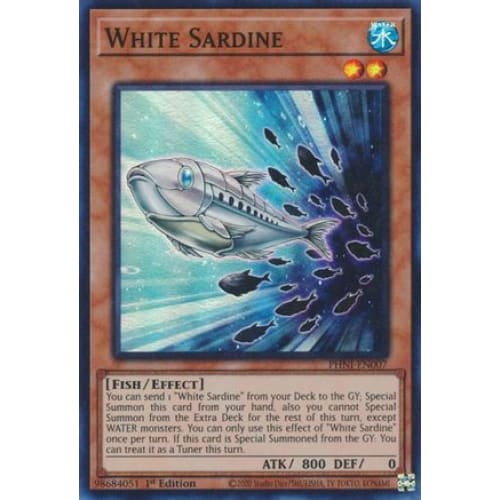 White Sardine - PHNI-EN007 Super Rare 1st Edition - Single