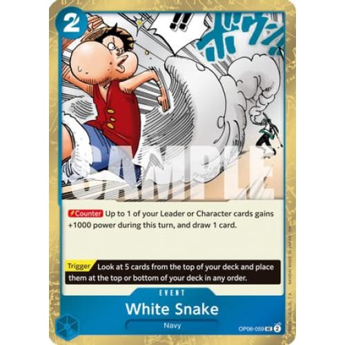 White Snake (Pirate Foil) OP06-059 UC Premium Booster -The