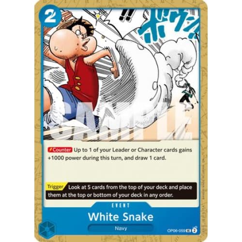 White Snake (Reprint) OP06-059 UC Premium Booster -The
