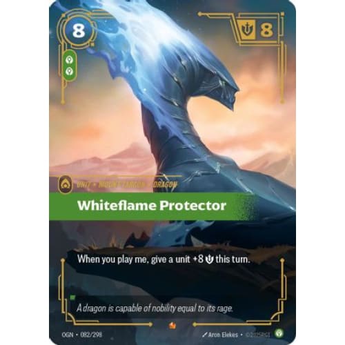 Whiteflame Protector (082/298) - Origins Foil - Single