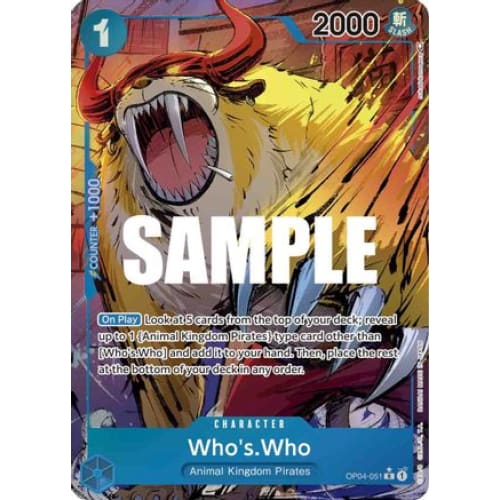 Who’s.Who (Alternate Art) OP04-051 R Kingdoms of Intrigue