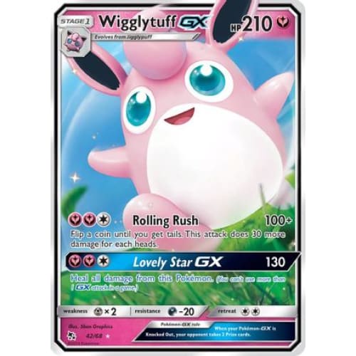 Wigglytuff-GX (042/068) Holo Rare Holofoil - Single