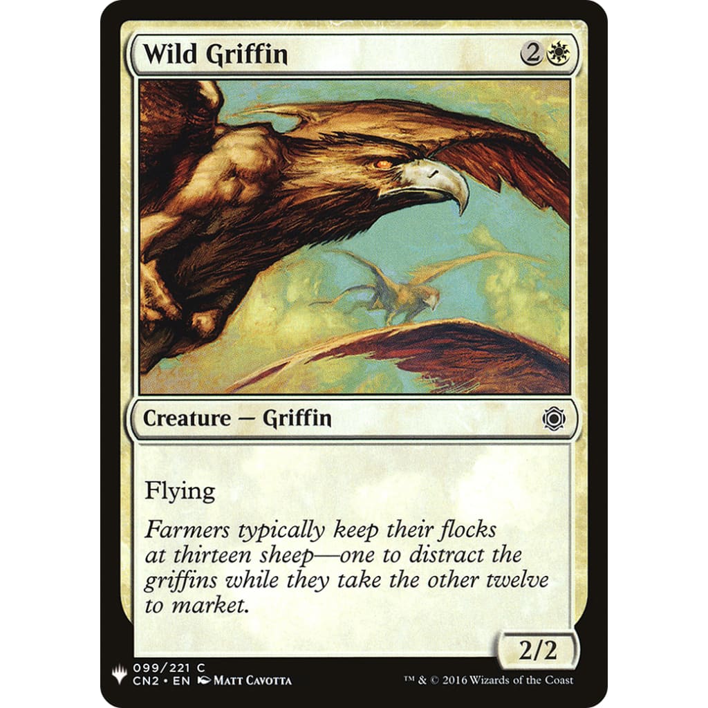 Wild Griffin (PLST-CN2-99) - Single