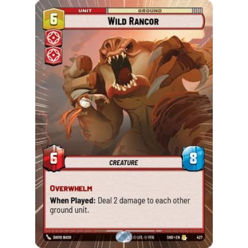 Wild Rancor (Hyperspace) (427) - Shadows of the Galaxy Foil
