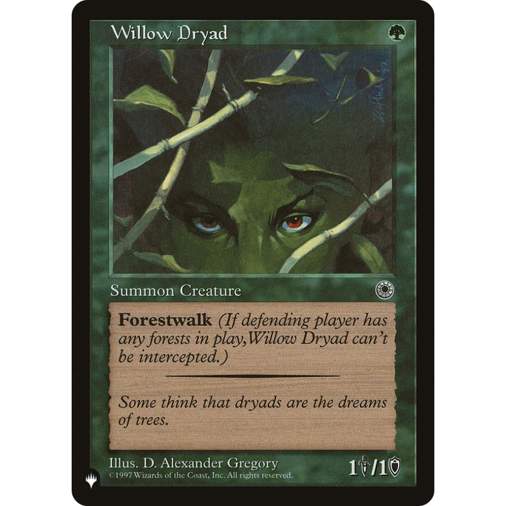 Willow Dryad (PLST-POR-193) - Single