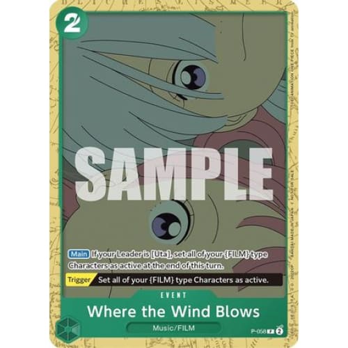 Where the Wind Blows (Starter Deck 11: Uta Battle) P-058 PR