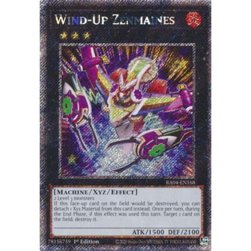 Wind-Up Zenmaines (Platinum Secret Rare) - RA04-EN168