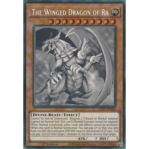 The Winged Dragon of Ra (Ghost Rare) (LED7-EN000) Ghost
