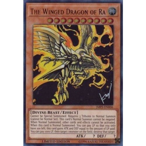 The Winged Dragon of Ra (JMPS-EN006) Ultra Rare Limited