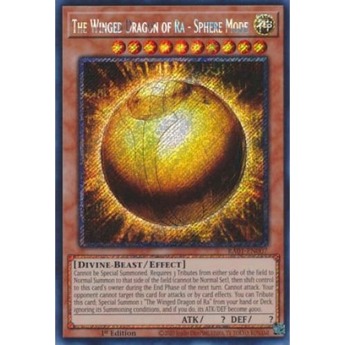 The Winged Dragon of Ra - Sphere Mode (Platinum Secret