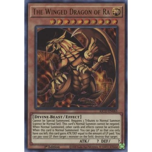 The Winged Dragon of Ra (Ultra Pharaoh’s Rare) (KICO-EN065)