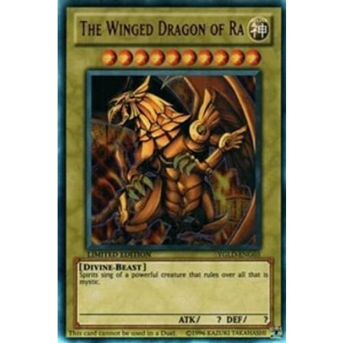 The Winged Dragon of Ra (YGLD-ENG03) Ultra Rare Limited