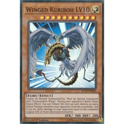 Winged Kuriboh LV10 (AC19-EN023) Super Rare 1st Edition