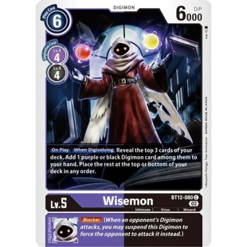 Wisemon - BT12-080 - Common - Single