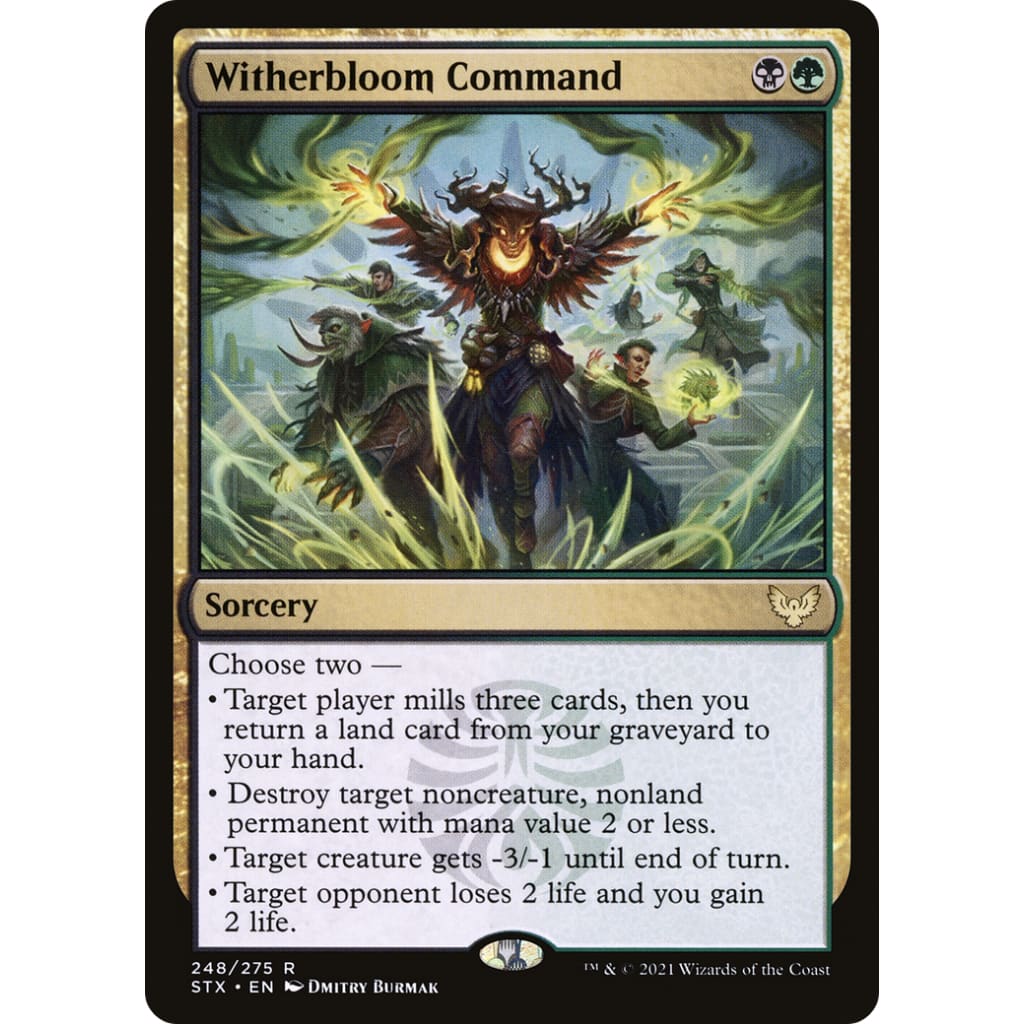 Witherbloom Command (STX-248) Foil - Single
