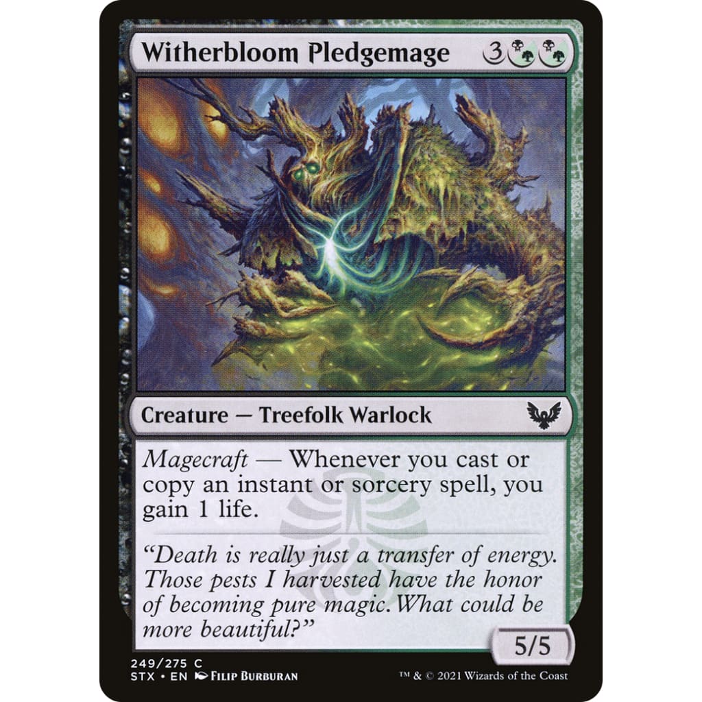 Witherbloom Pledgemage (STX-249) Foil - Single