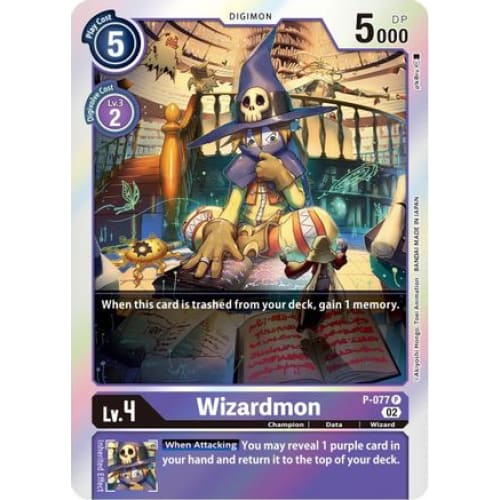 Wizardmon (Alternate Art) - P-077 - Promo Foil - Single