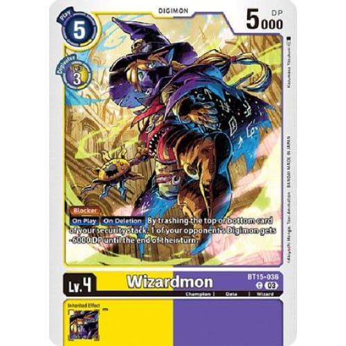 Wizardmon - BT15-036 - Common - Single