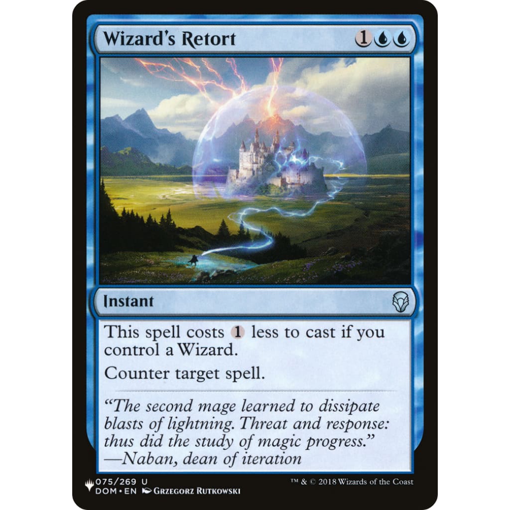 Wizard’s Retort (PLST-DOM-75) - Single