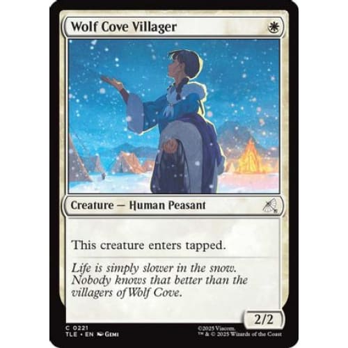 Wolf Cove Villager (0221) (TLE-221) Foil - Single