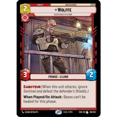 Wolffe - Suspicious Veteran (160/252) - Spark of Rebellion