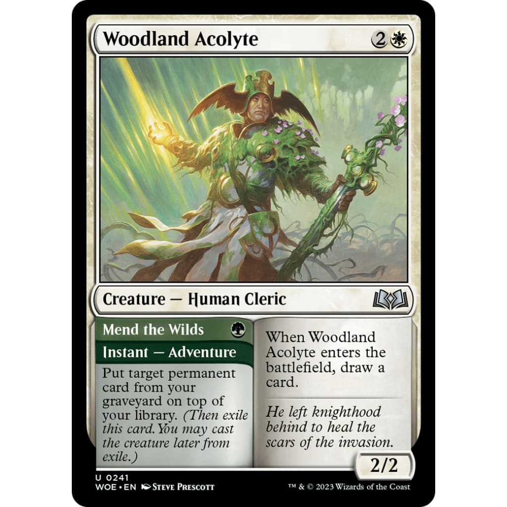 Woodland Acolyte // Mend the Wilds (WOE-241) - Single