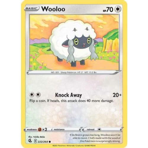 Wooloo (222/264) Common Holofoil - Single