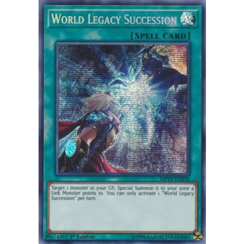 World Legacy Succession (MP19-EN038) Prismatic Secret Rare