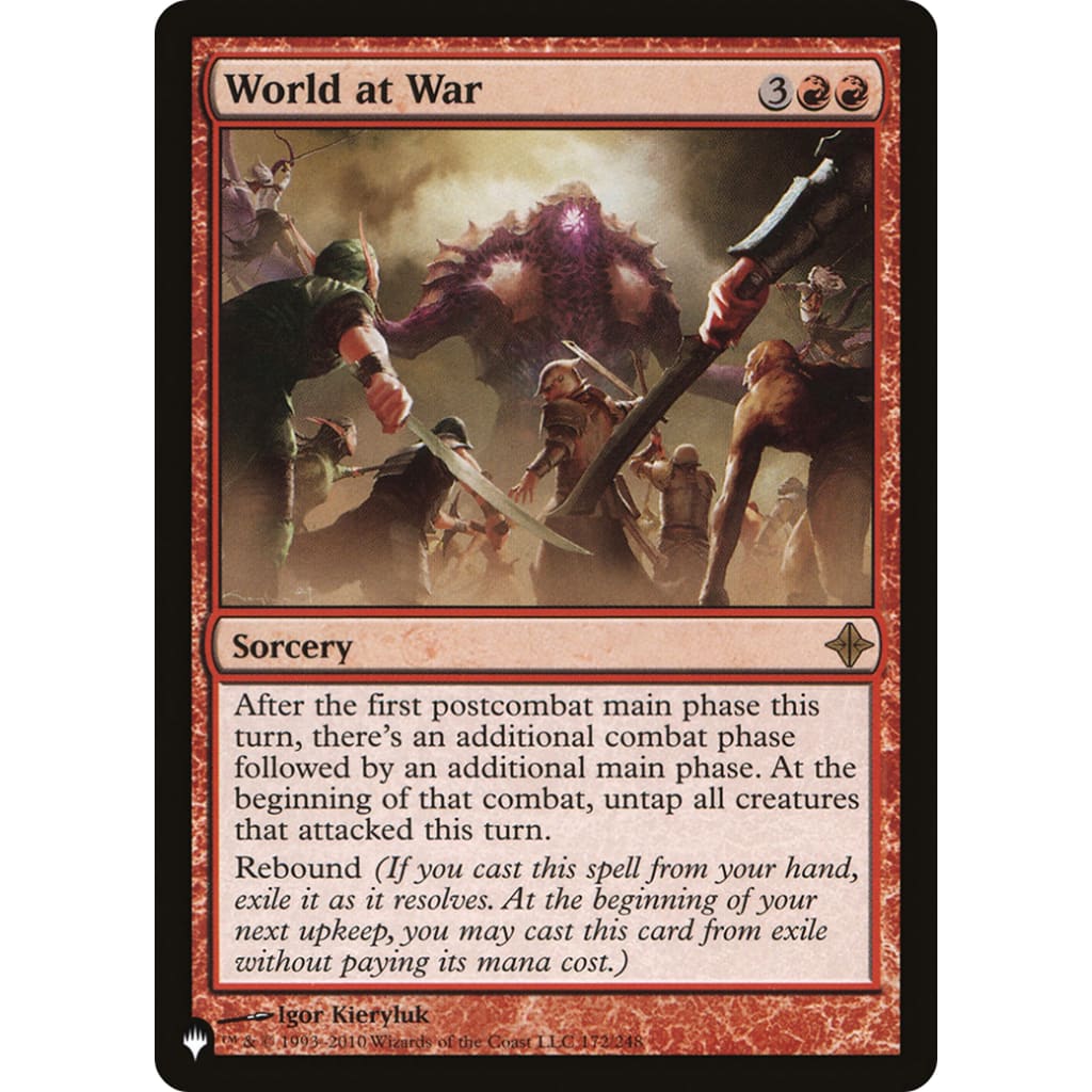 World at War (PLST-ROE-172) - Single