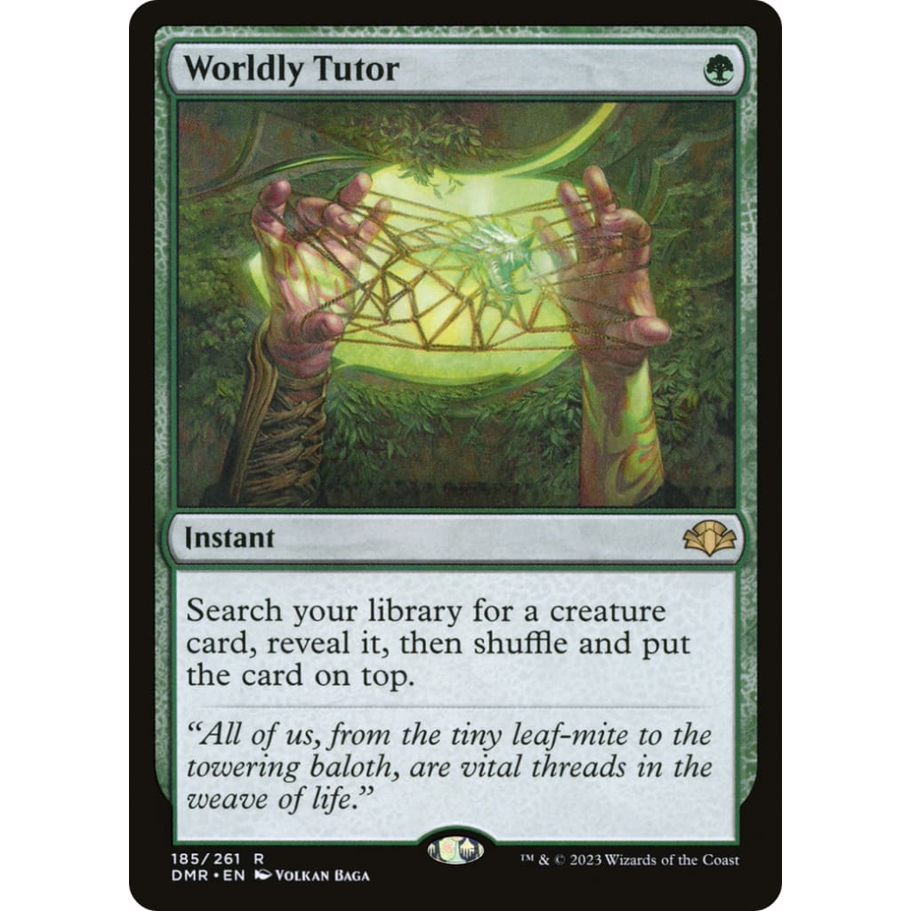 Worldly Tutor (DMR-185) Foil - Single