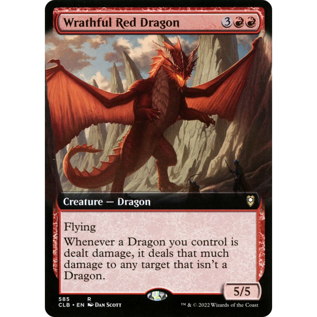 Wrathful Red Dragon (CLB): (Extended Art) Foil - Single