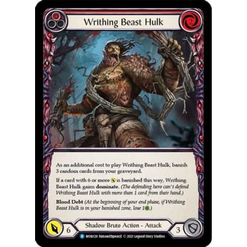 Writhing Beast Hulk (Red) (MONARCH) Unlimited Edition