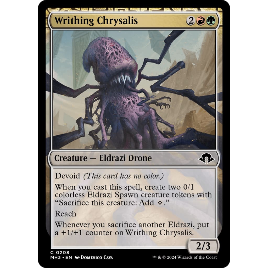 Writhing Chrysalis (MH3-208): (devoid) - Single