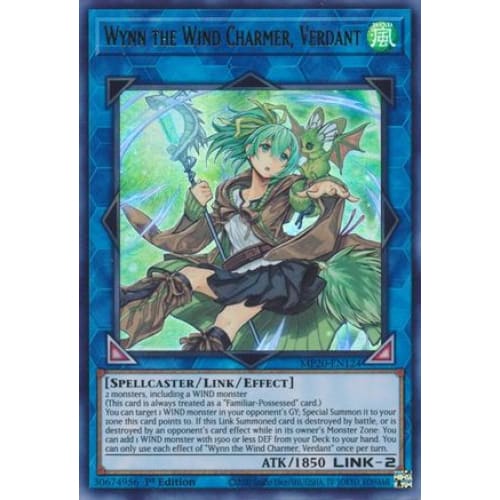 Wynn the Wind Charmer Verdant (MP20-EN124) Ultra Rare 1st