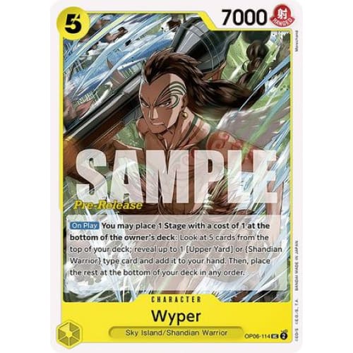 Wyper OP06-114 UC Wings of the Captain Pre-Release Cards
