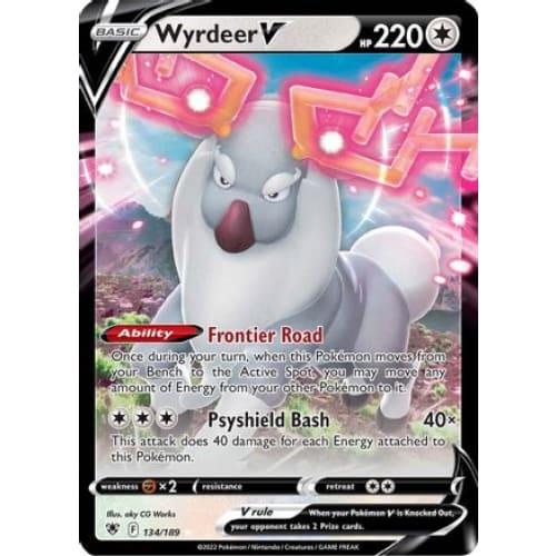 Wyrdeer V (134/189) Holo Rare Holofoil - Single