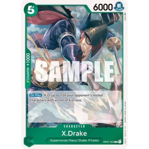X.Drake (054) OP01-054 R Romance Dawn - Single