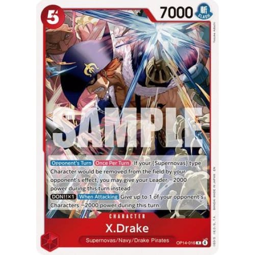 X.Drake OP14-016 R The Azure Sea’s Seven Foil - Single