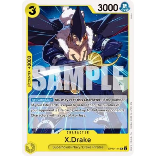 X.Drake (Reprint) OP10-114 UC Premium Booster -The Best-