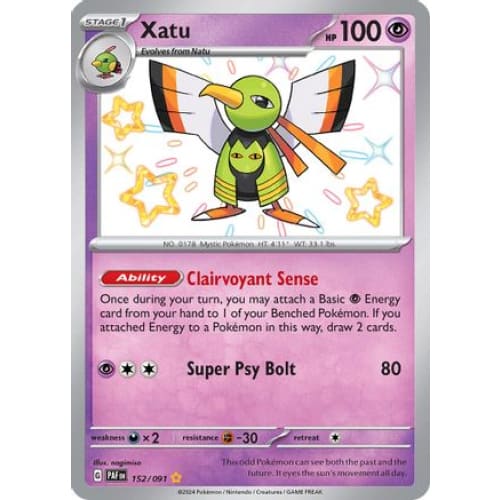 Xatu (152) Shiny Rare Holofoil - Single