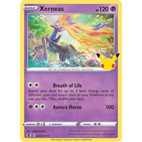 Xerneas (012/025) Rare Classic Holofoil - Single