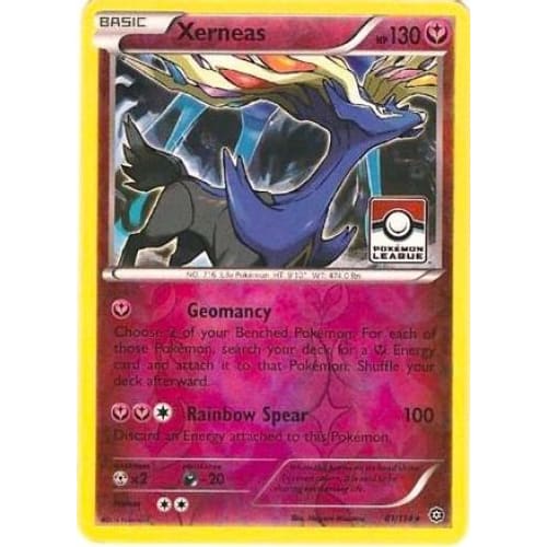 Xerneas - 81/114 (Pokemon League) (81) Promo Reverse