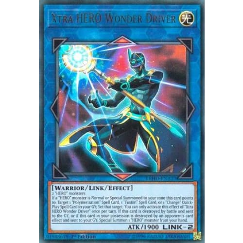 Xtra HERO Wonder Driver (LEHD-ENA37) Ultra Rare 1st Edition