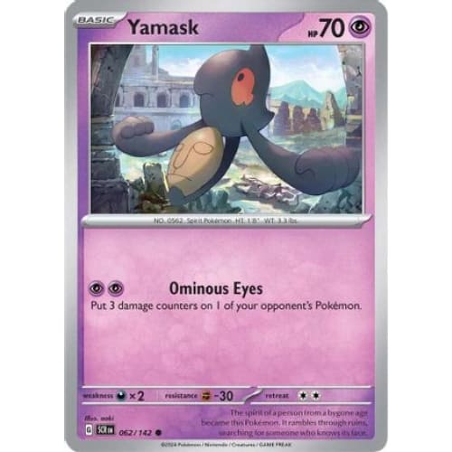 Yamask (62) Common Reverse Holofoil - Single