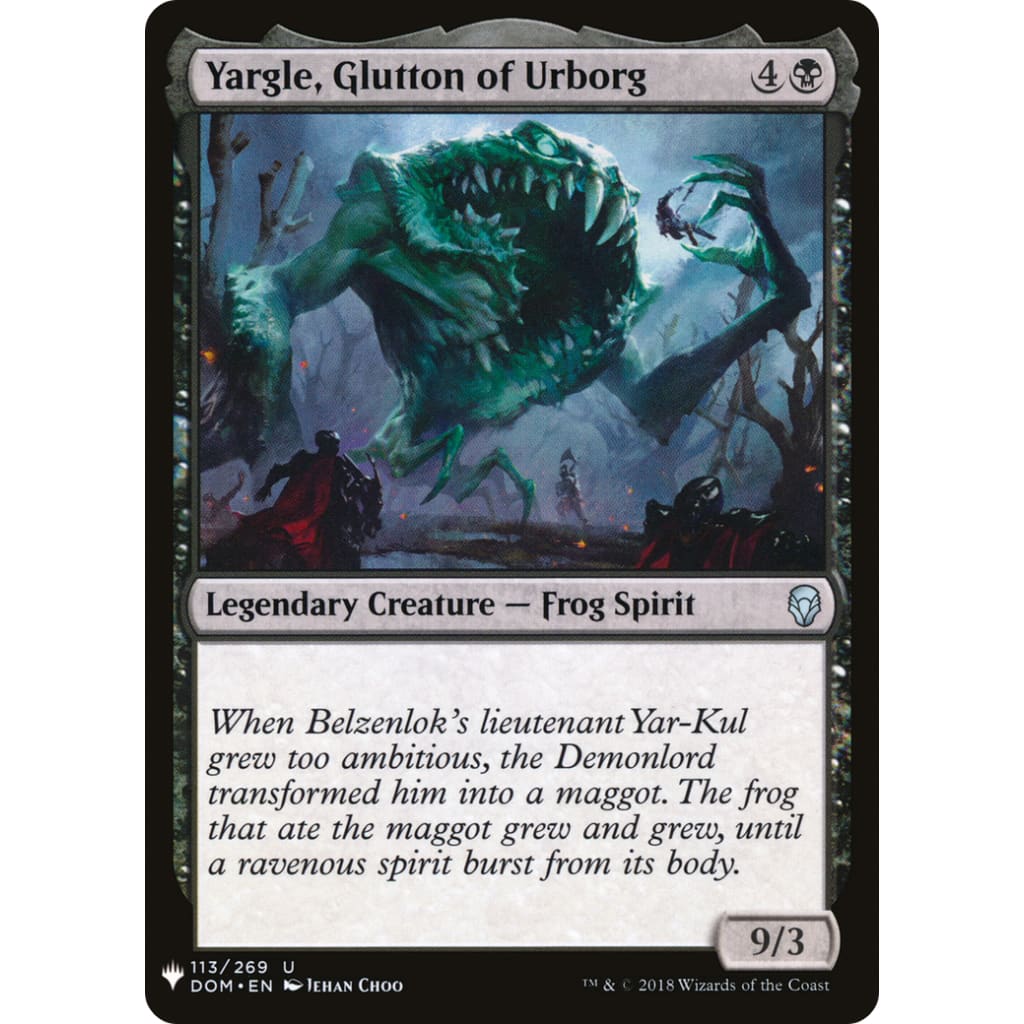 Yargle Glutton of Urborg (PLST-DOM-113) - Single