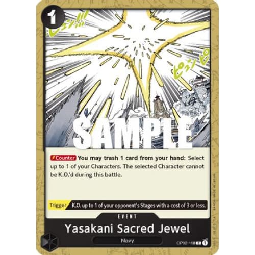 Yasakani Sacred Jewel OP02-118 C Paramount War - Single