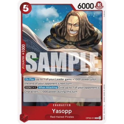 Yasopp OP09-013 R Emperors in the New World Foil - Single
