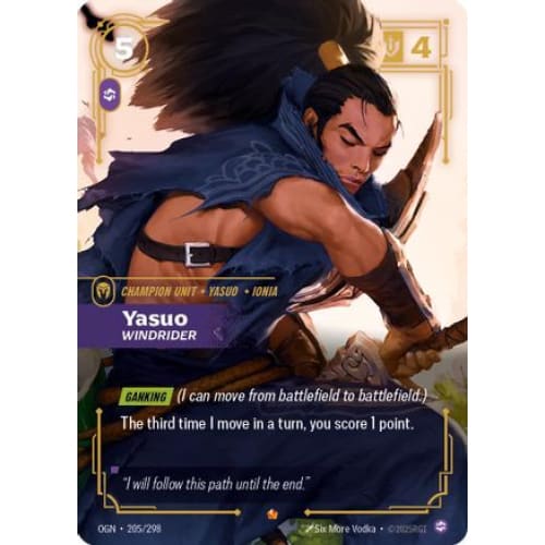 Yasuo - Windrider (205/298) - Origins Foil - Single